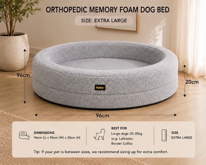 XL Orthopedic Bed Memory Foam Pet Bed