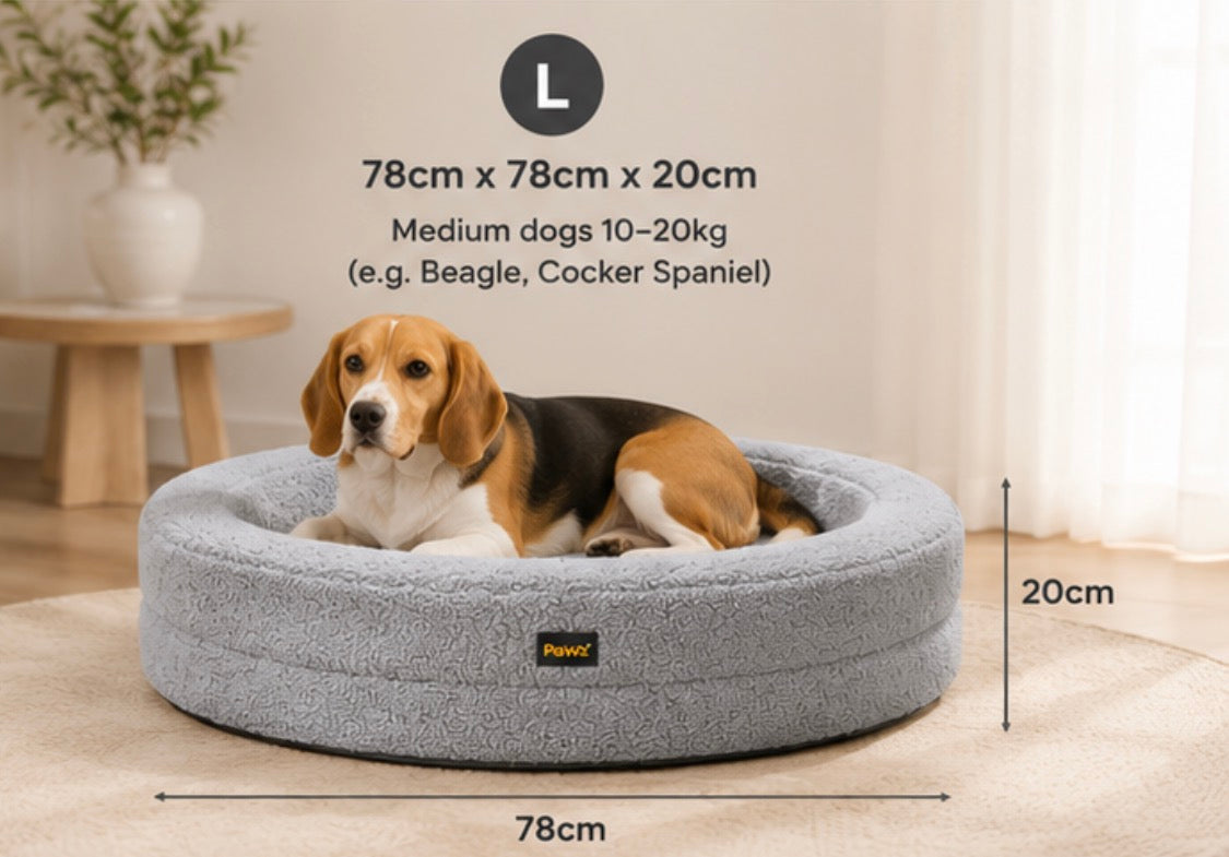 L Orthopedic Memory Foam Ped Bed